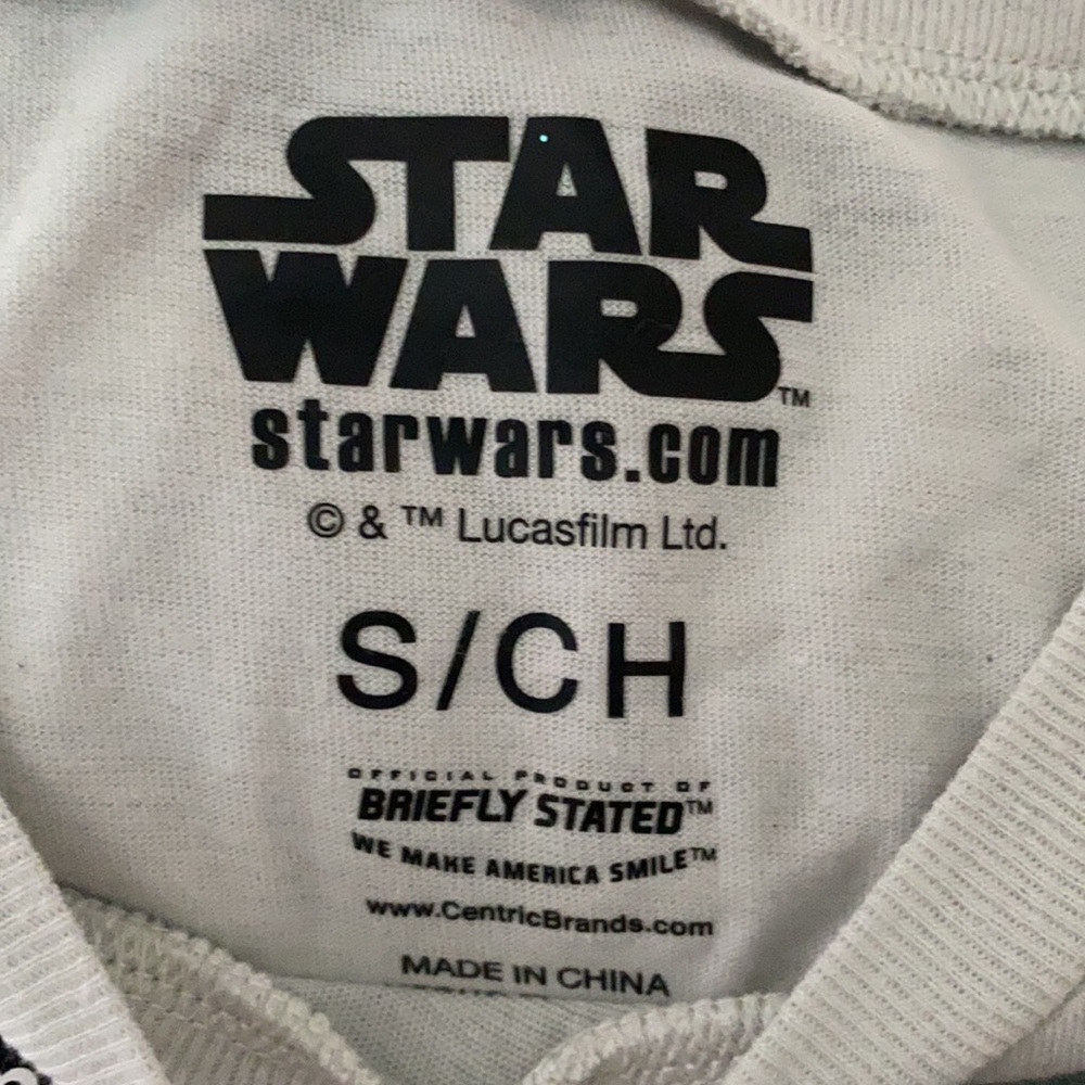 Star Wars Mandalorian 2 piece short sleeve pajama set Size Small NWT - Picture 6 of 7